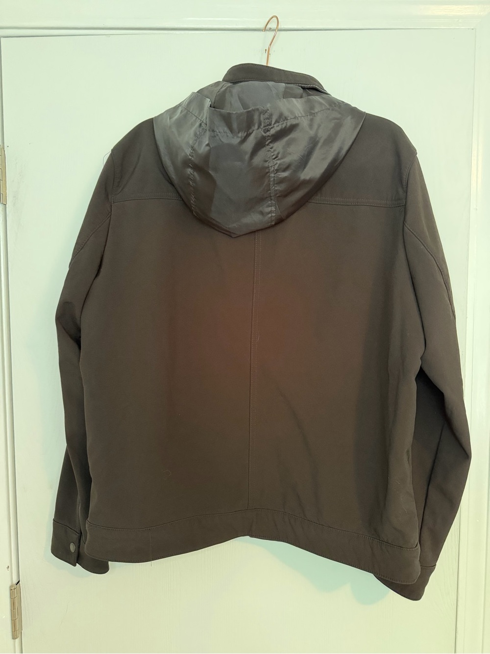 Levi's Men's Black Softshell Hooded Trucker Jacket, Sz L - Picture 5 of 10